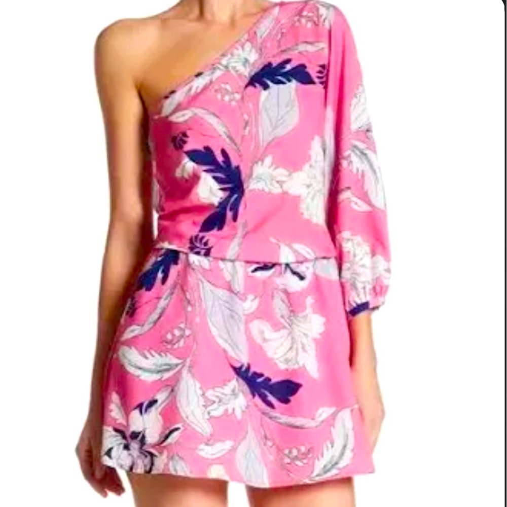 Yumi Kim Pink floral mini dress with pockets